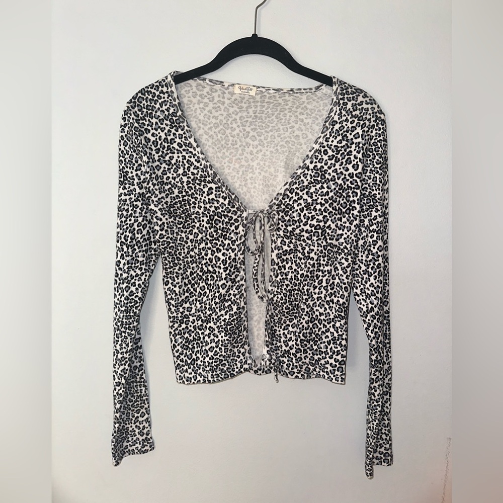 Brandy Melville Snow Leopard Top